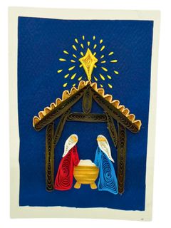 Origamo - Quilling Mini Christmas Card - Filigrana Collection - Nativity