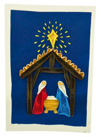 Origamo - Quilling Mini Christmas Card - Filigrana Collection - Nativity