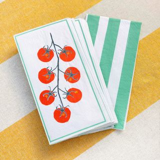 Talking Tables - Paper Napkins - Long Lunch - Pack of 16 - Tomato