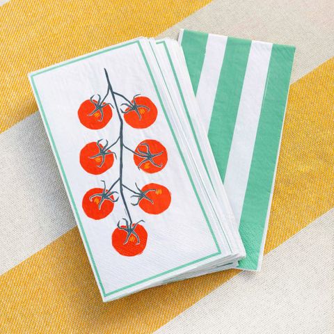 Talking Tables - Paper Napkins - Long Lunch - Pack of 16 - Tomato