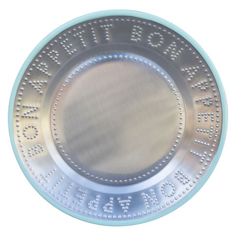 Talking Tables - Stainless Steel Plate - 25cm - Green