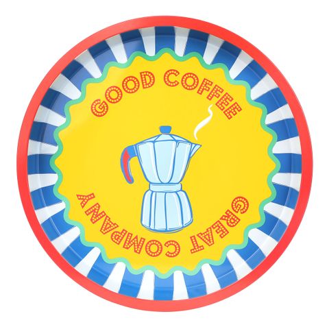 Talking Tables - Tin Tray - 30cm - Coffee