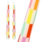 Talking Tables - Taper Dinner Candles - Pack of 2 - Multicoloured Check