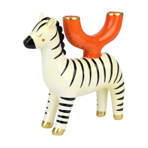 Talking Tables - Ceramic Candle Holder - Zebra