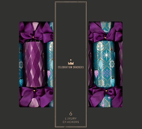 Celebration Crackers - Luxury Crackers - 13 Inch - Regency - Verdant Baubles - Set of 6