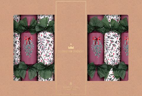 Celebration Crackers - Super Deluxe Crackers - 14 Inch - Burgundy Berry - Set of 8