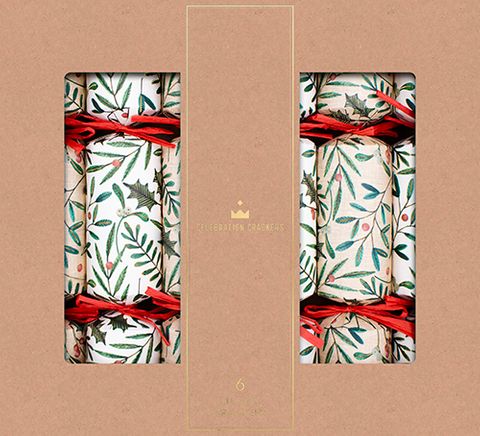 Celebration Crackers - Luxury Crackers - 13 Inch - Regency - Jolly Holly - Set of 6