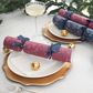 Celebration Crackers - Luxury Crackers - 13 Inch - Regency - Navy Sprig - Set of 6