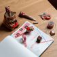 Legami - Deco Roller Stamp - Teddy Bear - Red Ink