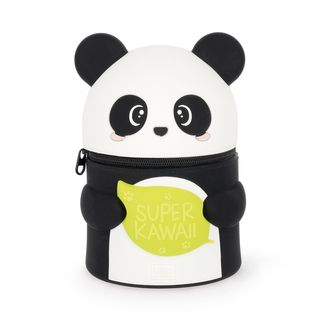 Legami - 2-in-1 Silicone Pencil Case - Super Kawaii - Panda