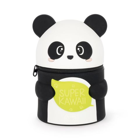 Legami - 2-in-1 Silicone Pencil Case - Super Kawaii - Panda