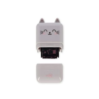 Legami - Deco Roller Stamp - Kitty - Pink Ink