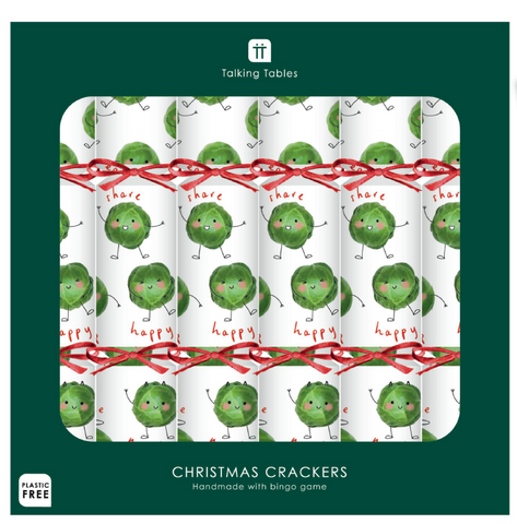 Talking Tables - Luxury Crackers - Bingo Game - 12 Inch - Sprout - Set of 6