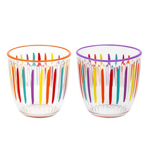 Talking Tables - Tumbler - 8.5cm - Bright Stripes