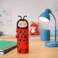 Legami - 2-in-1 Silicone Pencil Case - Kawaii - Ladybug