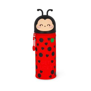 Legami - 2-in-1 Silicone Pencil Case - Kawaii - Ladybug