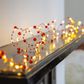 Talking Tables - Red Bead String Lights - 60 LEDs - Botanical Holly