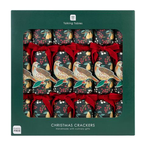 Talking Tables - Deluxe Crackers - Cook's Gifts - 12 Inch - Partridge - Set of 6