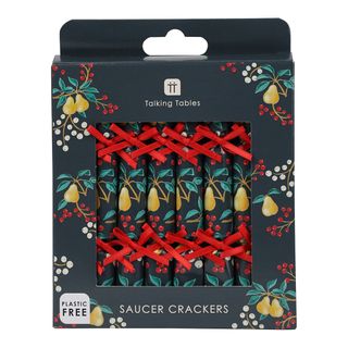 Talking Tables - Mini Saucer Crackers - 4.9 Inch - Partridge - Set of 8