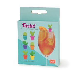 Legami - Set of 6 Drink Markers - Fiesta (ships as Pack of 8 - DRMAKIT1)