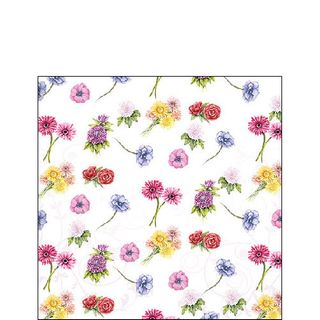 Ambiente - Paper Napkins - Pack of 20 - Cocktail Size - Flower Festival