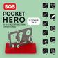 Legami - 11-in-1 Multi-Tool Credit Card - SOS Pocket Hero (ships as Pack of 12 METKIT1)
