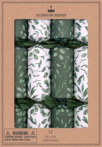 Celebration Crackers - Deluxe Crackers - 12 Inch - Fresh Eucalyptus - Set of 12