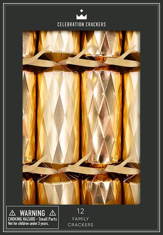 Celebration Crackers - Family Cube - 12 Inch - Midas Touch - Set of 12