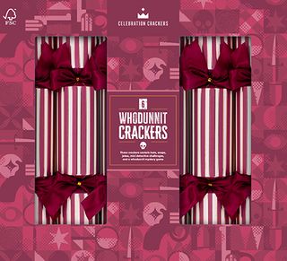 Celebration Crackers - Games Room Crackers - 13 Inch - Whodunnit - Set of 6