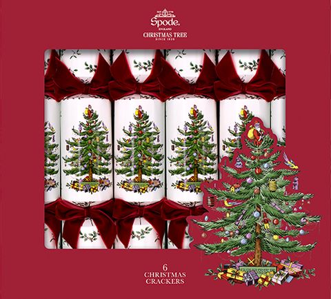 Portmerion Spode - Luxury Crackers - 13 Inch - Christmas Tree - Set of 6