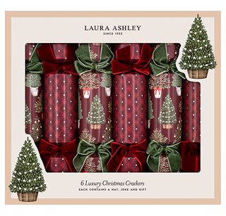Laura Ashley - Luxury Crackers - 13 Inch - Farley Festive Trees - Set of 6