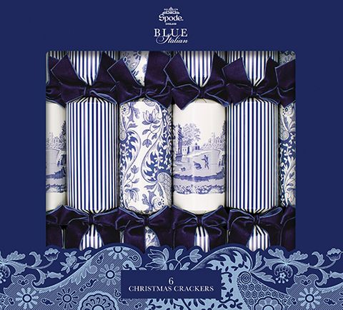 Portmerion Spode - Luxury Crackers - 13 Inch - Blue Italian - Set of 6