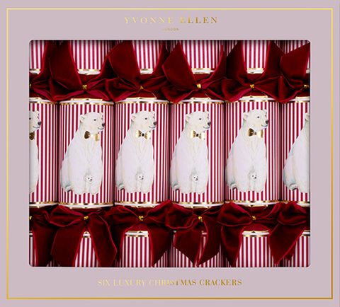 Yvonne Ellen - Luxury Crackers - 12 Inch - Polar Bear - Set of 6