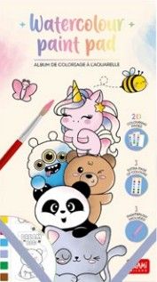 Legami - Watercolour Paint Pad - Cute Animals