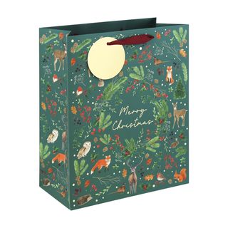 Eurowrap - Woodland Embossed - Large Gift Bag