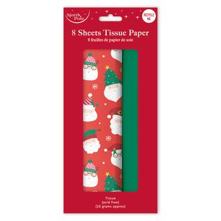 Eurowrap - Funky Santa - 8 Sheets of Tissue