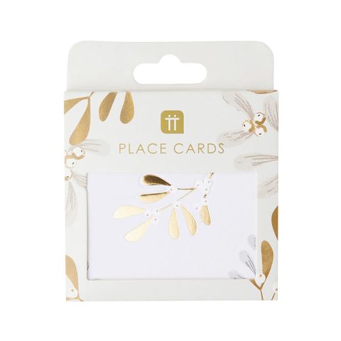 Talking Tables - Place Cards - Pack of 12 - Botanical Mistletoe