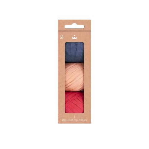 Celebration Crackers - Christmas Forest - 20m Raffia Reels - Pack of 3*