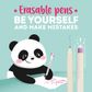 Legami - Erasable Gel Pen Single - Corgi - Black Ink (Ships as Pk 30 - EPBLAKIT20)