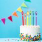 Legami - Party Candles With Coloured Flame - Pack of 12