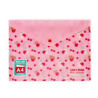 Legami - Fold & Order - Document Folder - A4 - Teddy Cherry