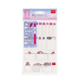 Legami - Adhesive Labels - Pack of 66 - Kitty