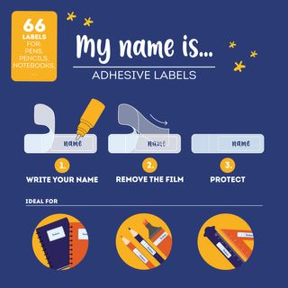 Legami - Adhesive Labels - Pack of 66 - Space