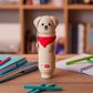 Legami - 2-in-1 Silicone Pencil Case - Kawaii - Golden Retriever