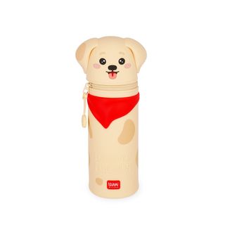 Legami - 2-in-1 Silicone Pencil Case - Kawaii - Golden Retriever