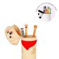 Legami - 2-in-1 Silicone Pencil Case - Kawaii - Golden Retriever