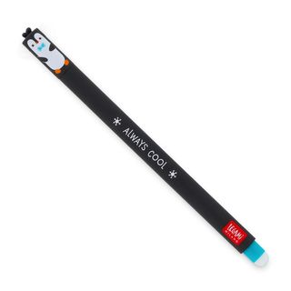 Legami - Erasable Gel Pen Single - Penguin - Turquoise Ink