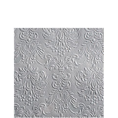 Ambiente - Paper Napkins - Pack of 15 - Cocktail Size - Elegance Silver