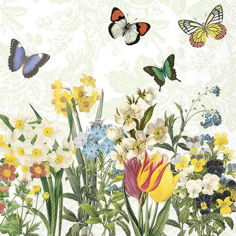 Ambiente - Paper Napkins - Pack of 20 - Luncheon Size - Spring Bloomers