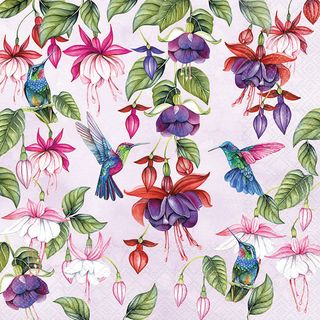 Ambiente - Paper Napkins - Pack of 20 - Luncheon Size - Fuchsia